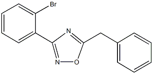 5-Benzyl-3-(2-bromophenyl)-1,2,4-oxadiazole Struktur