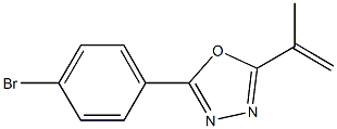 2-(4-BroMophenyl)-5-(prop-1-en-2-yl)-1,3,4-oxadiazole Struktur