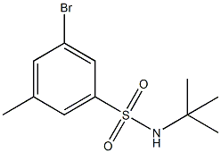 t-Butyl 3-BroMo-5-MethylbenzenesulfonaMide Struktur