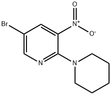 N-(5-Bromo-3-nitropyridin-2-yl)piperidine Struktur