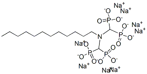 dodecylamine-N,N-bis(methylenephosphonic acid) sodium salt Struktur