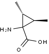 Cyclopropanecarboxylic acid, 1-amino-2,3-dimethyl-, (1alpha,2alpha,3beta)- (9CI) Struktur