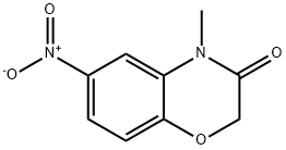 4-Methyl-6-nitro-2H-1,4-benzoxazin-3-one Struktur