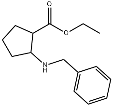 ethyl 2-(benzylaMino)cyclopentanecarboxylate Struktur