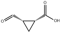 1-formylcyclopropane-2-carboxylic acid Struktur