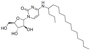 N(4)-hexadecyl-1-arabinofuranosylcytosine Struktur