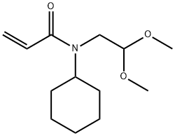 N-cyclohexyl-N-(2,2-diMethoxyethyl)acrylaMide Struktur