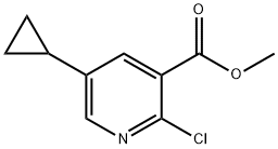 Methyl 2-chloro-5-cyclopropylnicotinate Struktur