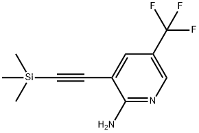 5-(Trifluoromethyl)-3-((trimethylsilyl)ethynyl)-pyridin-2-amine