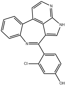 Phenol, 3-chloro-4-(4H-3,4,7-triazadibenz[cd,f]azulen-6-yl)- Struktur