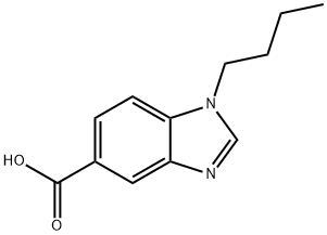 1-Butyl-1,3-benzodiazole-5-carboxylic acid Struktur