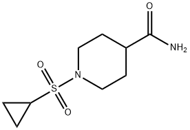 4-PiperidinecarboxaMide, 1-(cyclopropylsulfonyl)- Struktur