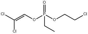 2-CHLOROETHYL2,2-DICHLOROVINYLETHYLPHOSPHONATE Struktur