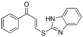 (E)-3-(1H-benzoimidazol-2-ylsulfanyl)-1-phenyl-prop-2-en-1-one Struktur