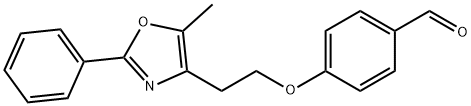 4-[2-(5-METHYL-2-PHENYL-1,3-OXAZOL-4-YL)ETHOXY]BENZALDEHYDE Struktur