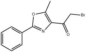 2-broMo-1-(5-Methyl-2-phenyloxazol-4-yl)ethanone Struktur