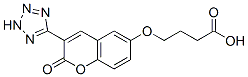 4-[2-oxo-3-(2H-tetrazol-5-yl)chromen-6-yl]oxybutanoic acid Struktur