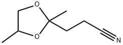 1,3-Dioxolane-2-propanenitrile,  2,4-dimethyl- Struktur