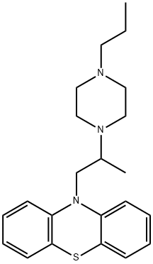 Phenothiazine, 10-(2-(4-propyl-1-piperazinyl)propyl)- Struktur