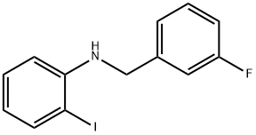 N-(3-Fluorobenzyl)-2-iodoaniline, 97% Struktur