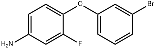 4-(3-bromophenoxy)-3-fluoroaniline Struktur