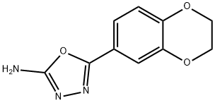 5-(2,3-dihydro-1,4-benzodioxin-6-yl)-1,3,4-oxadiazol-2-amine Struktur