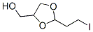 2-(2-iodoethyl)-1,3-dioxolane-4-methanol  Struktur