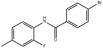 4-bromo-N-(2-fluoro-4-methylphenyl)benzamide Struktur