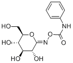 O-(D-GLUCOPYRANOSYLIDENE)AMINO N-PHENYLCARBAMATE Struktur