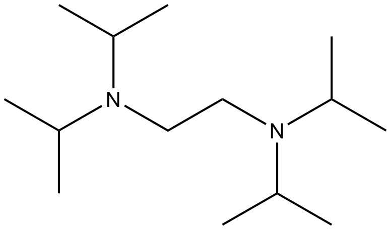 1,2-Bis-(2-diisopropylaminoethyl) ethane Struktur