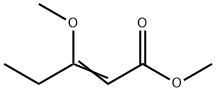 METHYL 3-METHOXY-2-PENTENOATE Struktur