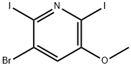 3-BROMO-2,6-DIIODO-5-METHOXYPYRIDINE Struktur