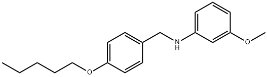 N-(3-Methoxyphenyl)-N-[4-(pentyloxy)benzyl]amine Struktur