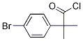 2-(4-broMophenyl)-2-Methylpropanoyl chloride Struktur