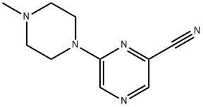 6-(4-METHYL-1-PIPERAZINYL)PYRAZINECARBONITRILE Struktur