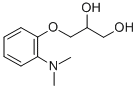 1,2-Propanediol, 3-(o-(dimethylamino)phenoxy)- Struktur