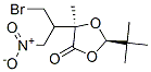 1,3-Dioxolan-4-one, 5-[1-(bromomethyl)-2-nitroethyl]-2-(1,1-dimethylet hyl)-5-methyl-, [2R-[2alpha,5beta(R*)]]- Struktur