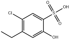 5-CHLORO-4-ETHYL-2-HYDROXYBENZENESULFONIC ACID Struktur