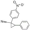 Cyclopropanecarbonitrile, 1-(p-nitrophenyl)-2-phenyl- Struktur