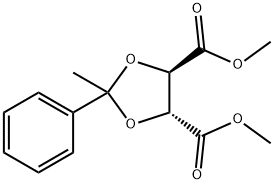 (2R,3R)-2,3-O-(1-PHENYLETHYLIDENE)-L-TARTARIC ACID DIMETHYL ESTER Struktur