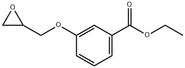 Benzoic acid, 3-(oxiranylMethoxy)-, ethyl ester Struktur