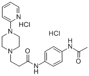 1-Piperazinepropanamide, N-(4-(acetylamino)phenyl)-4-(2-pyridinyl)-, d ihydrochloride Struktur