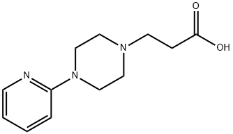 2-(4-pyridin-2-ylpiperazin-1-yl)propanoic acid Struktur