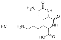 H-ALA-ALA-LYS-OH HCL Struktur