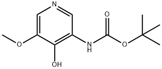 tert-Butyl 4-hydroxy-5-methoxypyridin-3-ylcarbamate Struktur