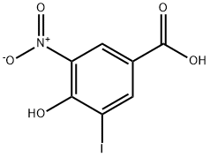 4-HYDROXY-3-IODO-5-NITROBENZOIC ACID Struktur