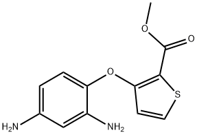 METHYL 3-(2,4-DIAMINOPHENOXY)-2-THIOPHENECARBOXYLATE Struktur