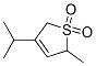 Thiophene, 2,5-dihydro-2-methyl-4-(1-methylethyl)-, 1,1-dioxide (9CI) Struktur