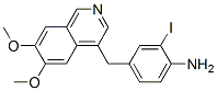 6,7-dimethoxy-4-(4'-amino-3'-iodobenzyl)isoquinoline Struktur