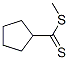 Cyclopentanecarbodithioic acid, methyl ester (9CI) Struktur